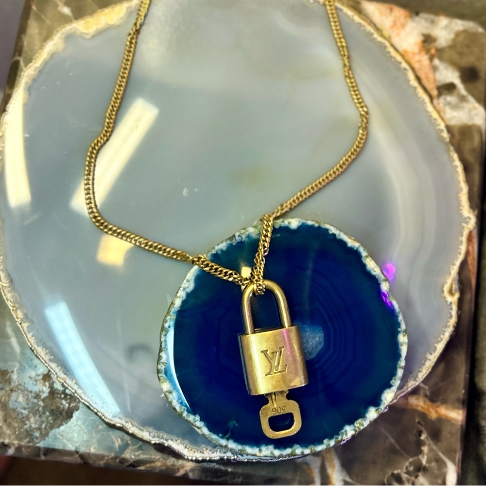 Louis Vuitton lock necklace